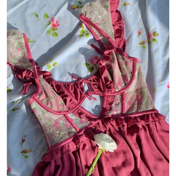 FOR LOVE & LEMONS Camila Sleeved Slip Dress - Picture 9 of 13